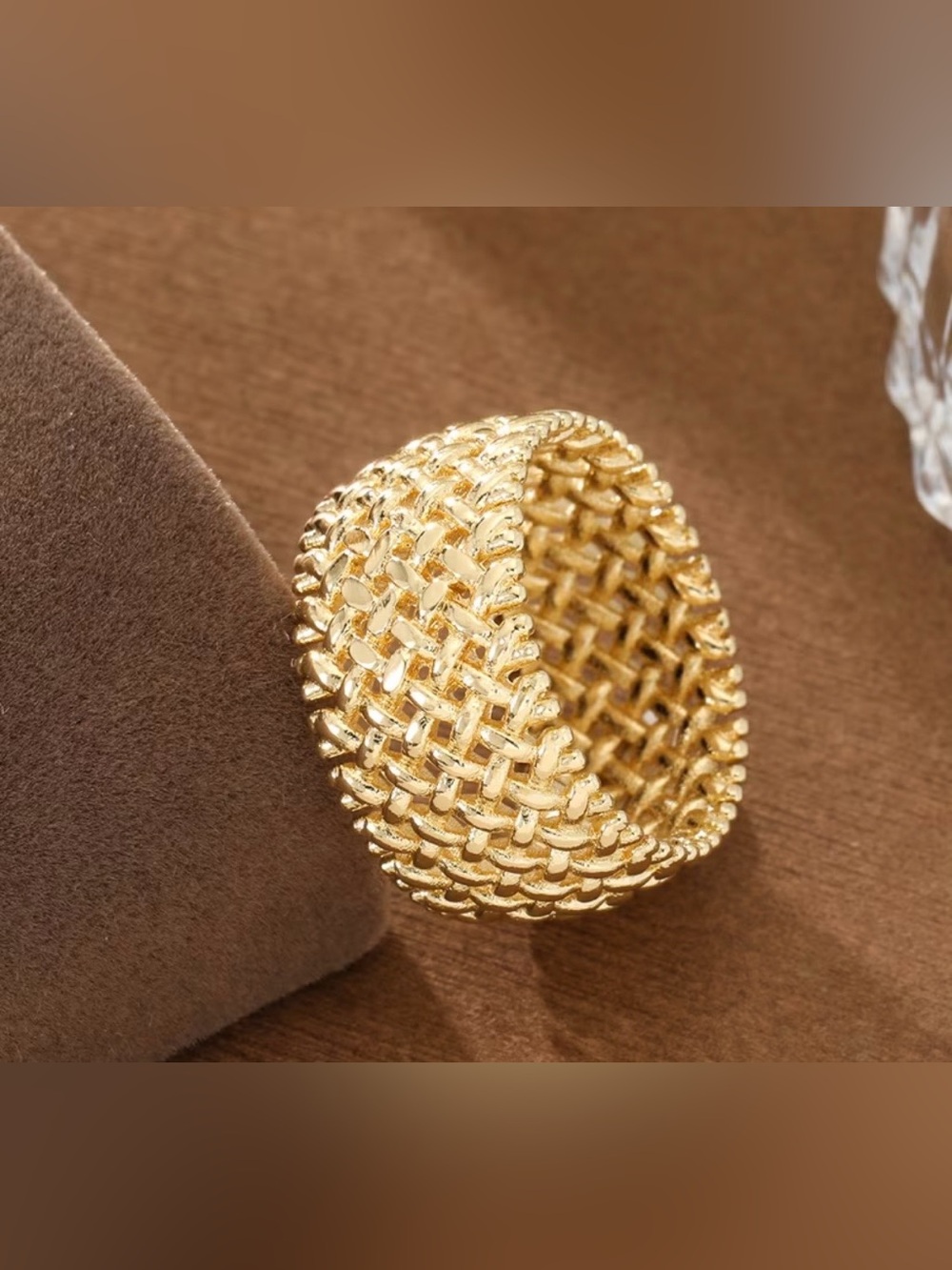 NWT 14k Gold Woven Statement Ring